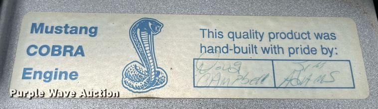 image for item DM0243 1997 Ford Mustang Cobra