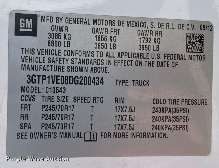 image for item DN4697 2013 GMC Sierra 1500  Crew Cab pickup truck