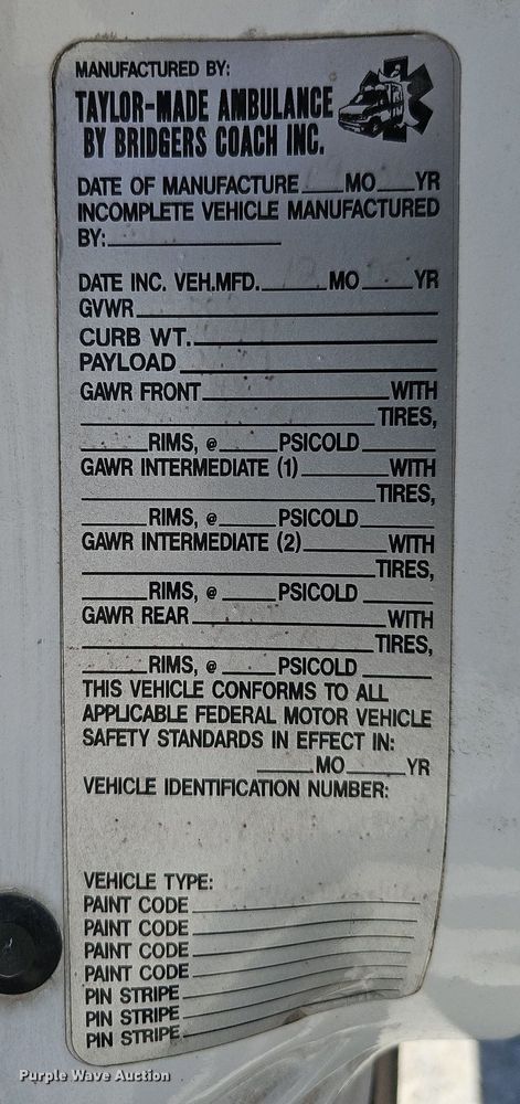 image for item DO2794 2006  Ford F350 Super Duty XLT  ambulance