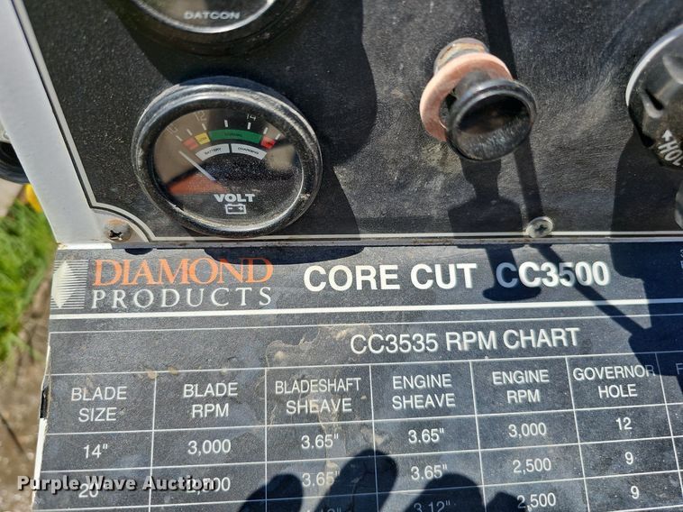 image for item DO2834 Core Cut CC3500  concrete saw