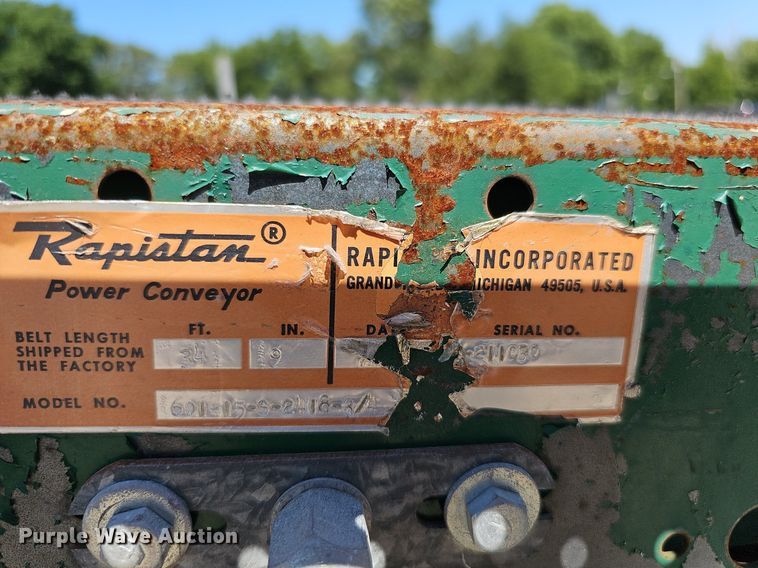 image for item DO2835 Rapistan 601-15-S-2418-3/4  box conveyor system