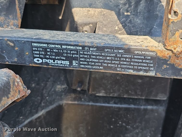 image for item DO2840 2016 Polaris Ranger Crew  utility vehicle