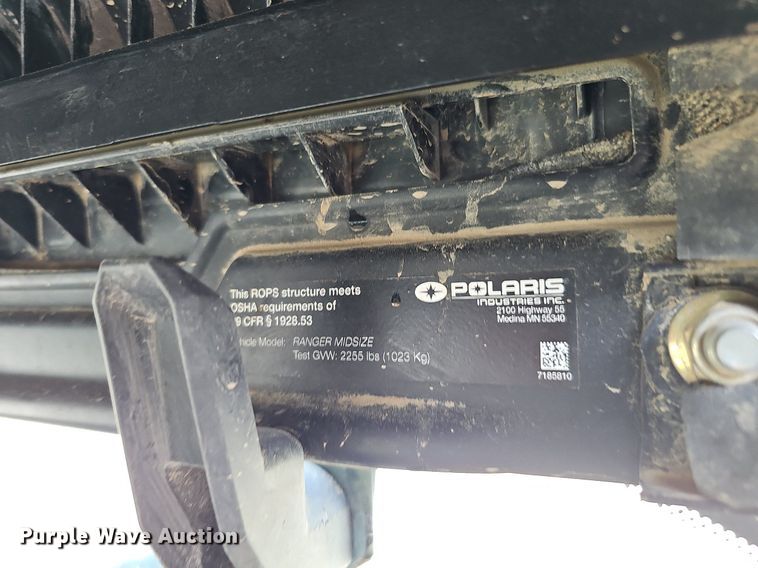 image for item DO2841 2018 Polaris Ranger 500  utility vehicle