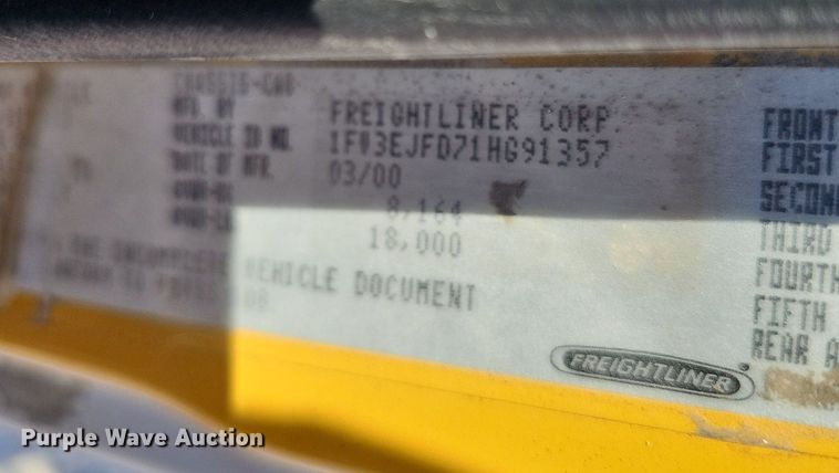 image for item DO2842 2001 Freightliner FL50  box truck