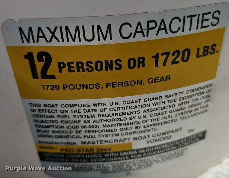 image for item DO2843 2003 Mastercraft  boat