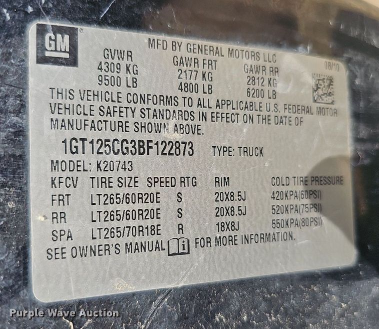 image for item DO2844 2011 GMC Sierra 2500HD Denali  Crew Cab pickup truck