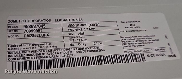 image for item DO2858 2017 Keystone Cougar Lite CG33SAB17  camper