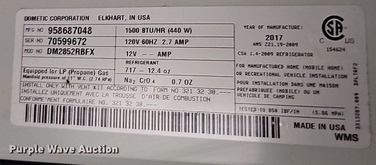 image for item DO2858 2017 Keystone Cougar Lite CG33SAB17  camper