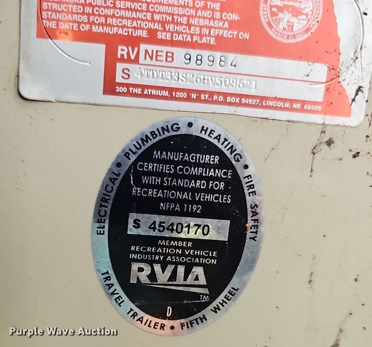 image for item DO2858 2017 Keystone Cougar Lite CG33SAB17  camper