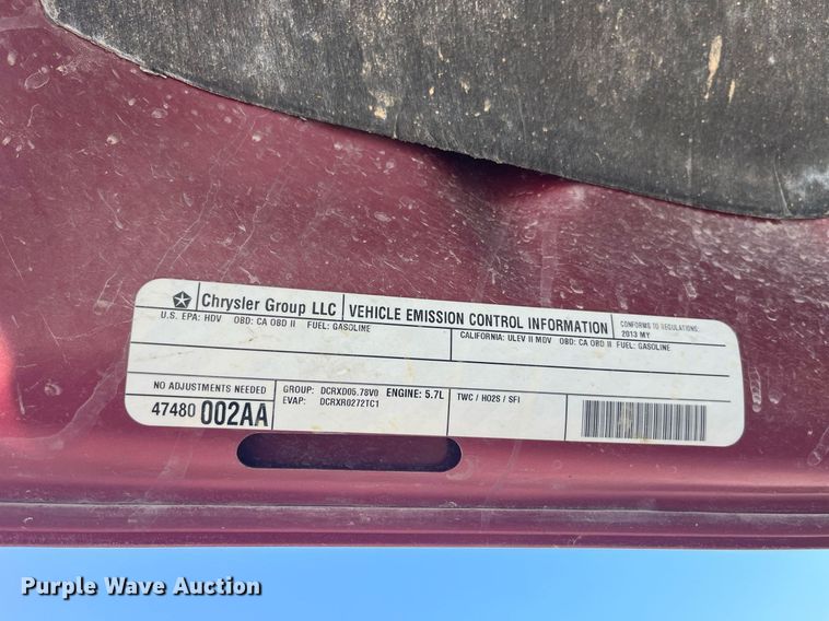 image for item DP0516 2013 Dodge Ram 2500HD  pickup truck