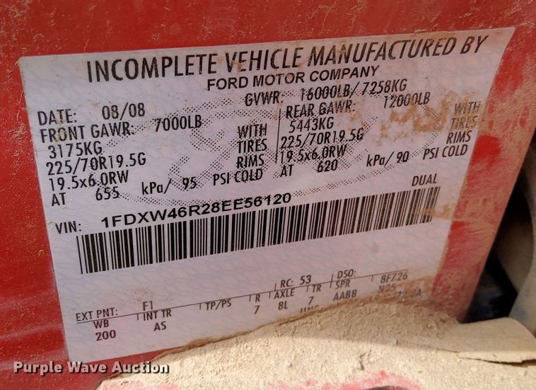 image for item DP3288 2008 Ford F450 Super Duty  flatbed truck