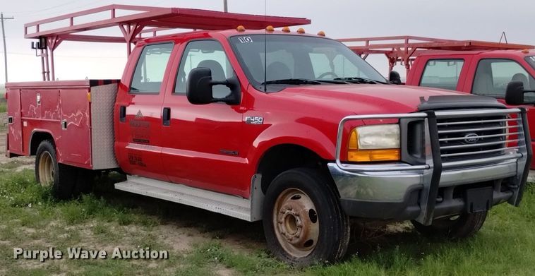 image for item DP3292 2000 Ford F450 Super Duty  Crew Cab utility / service truck