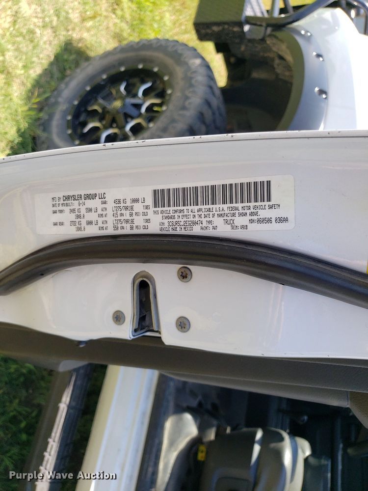 image for item DP8056 2014 Dodge Ram 2500  Crew Cab pickup truck