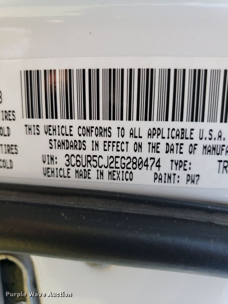 image for item DP8056 2014 Dodge Ram 2500  Crew Cab pickup truck