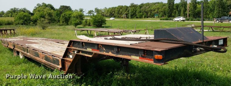 image for item DP8064 1975 Schwartz Custom  drop deck equipment trailer