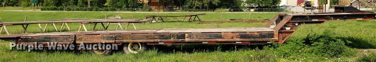 image for item DP8064 1975 Schwartz Custom  drop deck equipment trailer