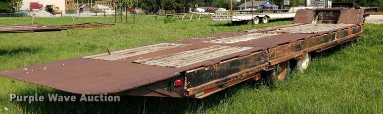 image for item DP8064 1975 Schwartz Custom  drop deck equipment trailer