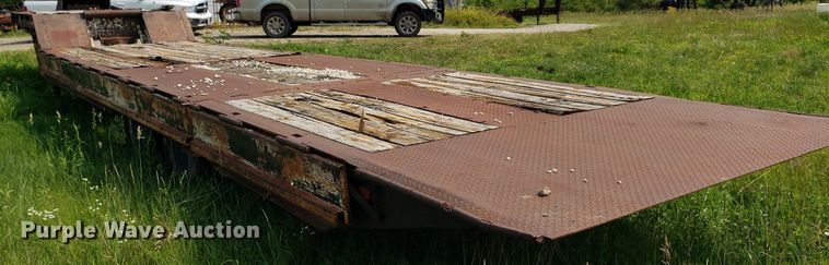 image for item DP8064 1975 Schwartz Custom  drop deck equipment trailer