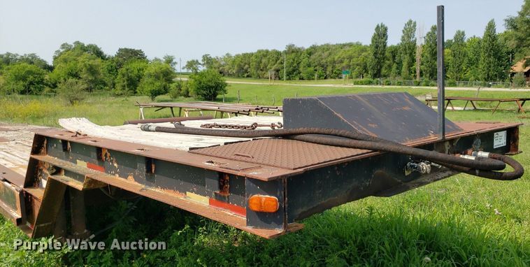 image for item DP8064 1975 Schwartz Custom  drop deck equipment trailer