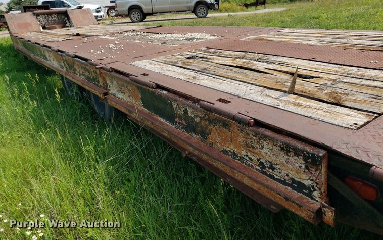 image for item DP8064 1975 Schwartz Custom  drop deck equipment trailer