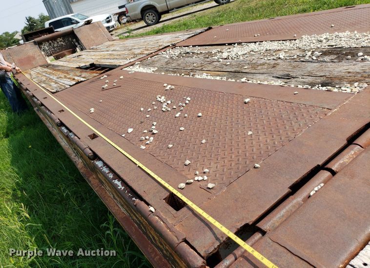 image for item DP8064 1975 Schwartz Custom  drop deck equipment trailer