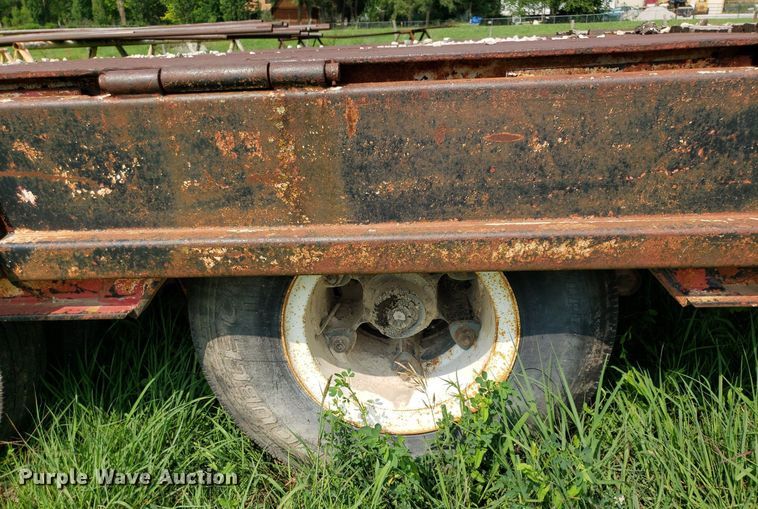 image for item DP8064 1975 Schwartz Custom  drop deck equipment trailer