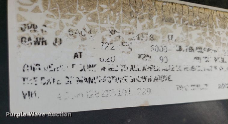 image for item DP8065 2005 Circle D  equipment trailer