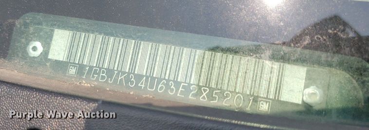 image for item DP8066 2003 Chevrolet 3500  utility bed pickup truck