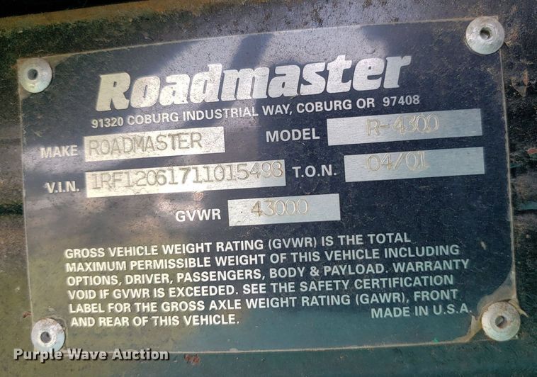 image for item DP8067 2001 Monaco Dynasty Coach  RV