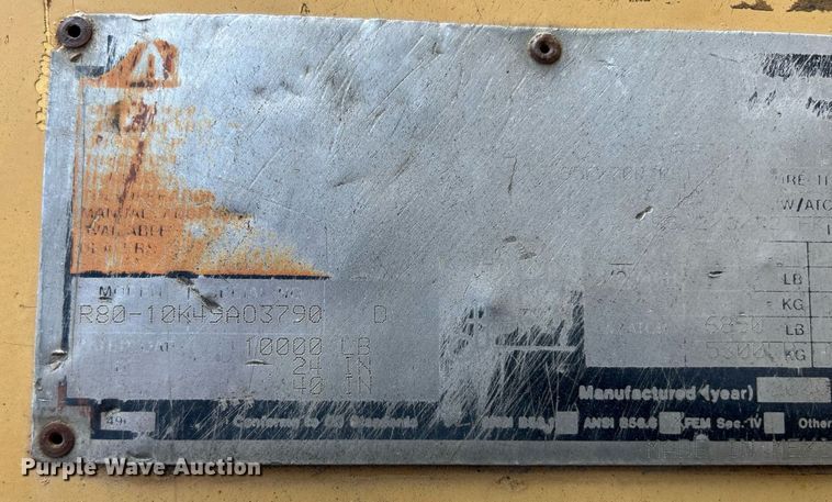 image for item DR4701 Eagle Picher R80  forklift