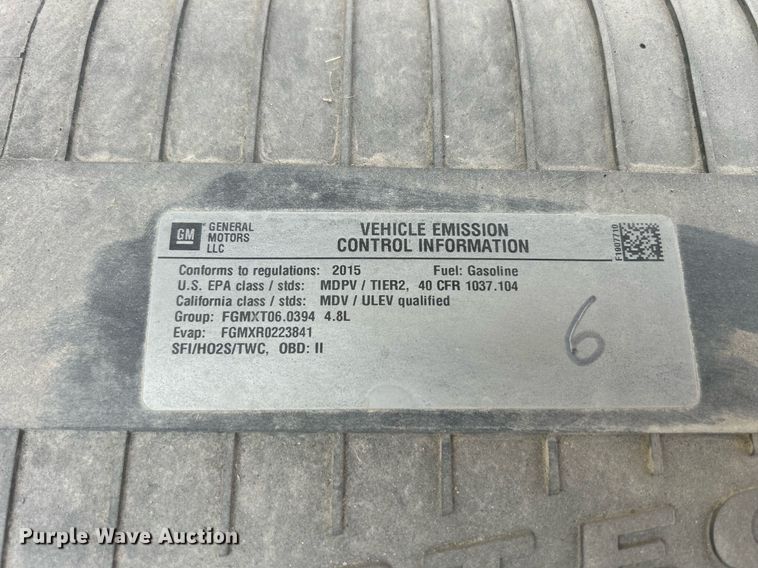 image for item DR4732 2015 GMC Savana G2500  van