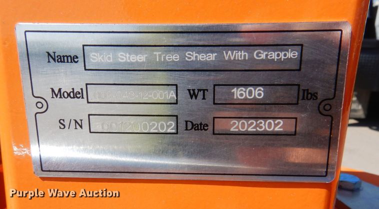 image for item DS5623 2023 Great Bear 003-043-12-001A  skid steer tree shear