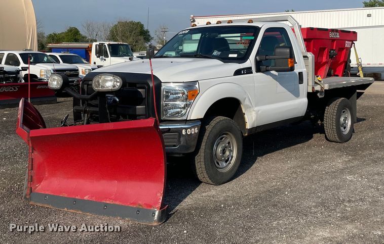 image for item DS8752 2012 Ford F350 Super Duty XL  flatbed pickup truck