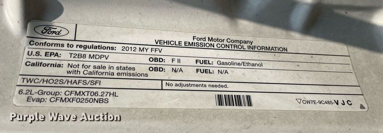 image for item DS8752 2012 Ford F350 Super Duty XL  flatbed pickup truck