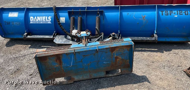 image for item DS8898 Daniels  skid steer snow plow