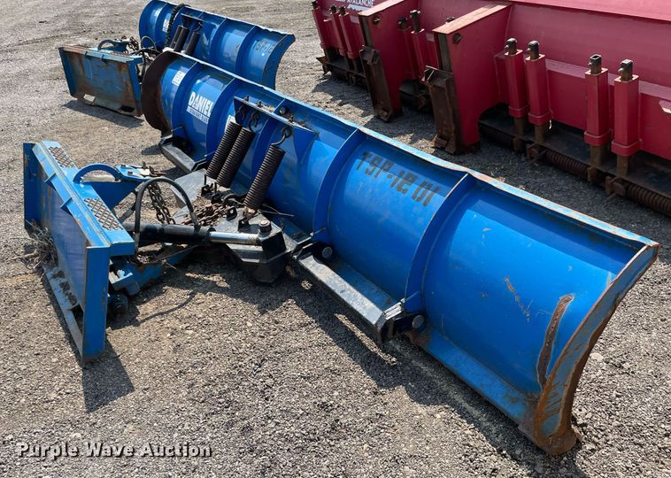 image for item DS8899 Daniels  skid steer snow plow