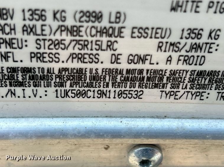 image for item DS8901 2022 Interstate SFC58SAFS  enclosed cargo trailer