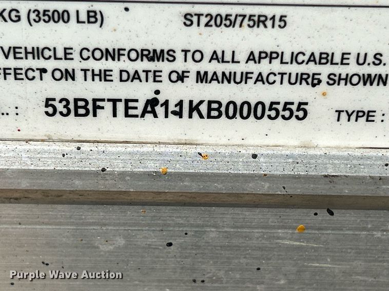 image for item DS8910 2019 Formula Trailers  enclosed cargo trailer