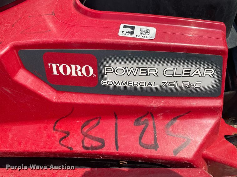 image for item DS8921 (4) Toro Power Clear snow blowers