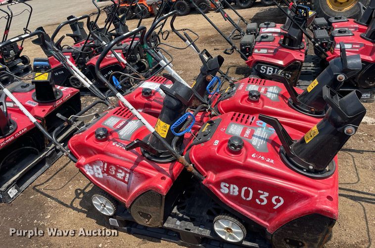 image for item DS8930 (4) Toro Power Clear snow blowers