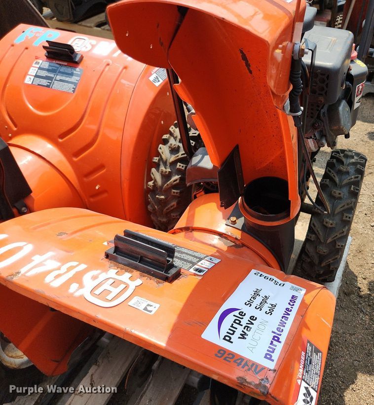 image for item DS8942 (2) Husqvarna 924HV snow blowers