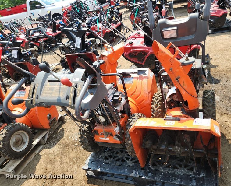 image for item DS8944 (2) Husqvarna 924HV snow blowers