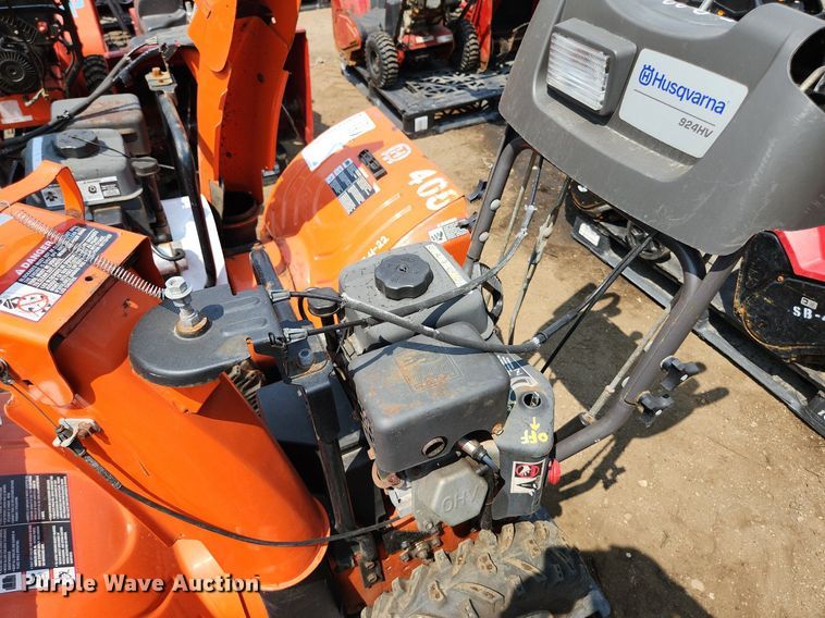 image for item DS8944 (2) Husqvarna 924HV snow blowers