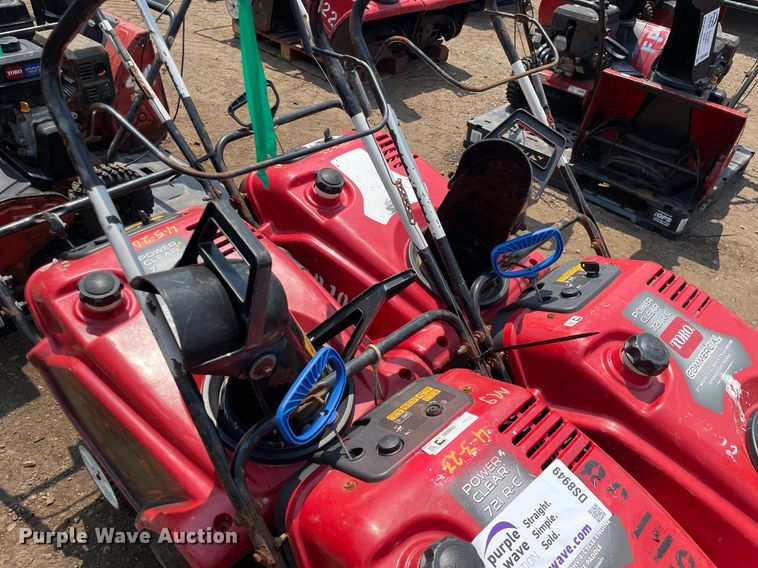 image for item DS8949 (4) Toro Power Clear snow blowers