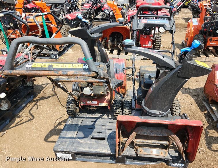 image for item DS8950 (2) Toro Snowmaster 724 ZXR snow blowers