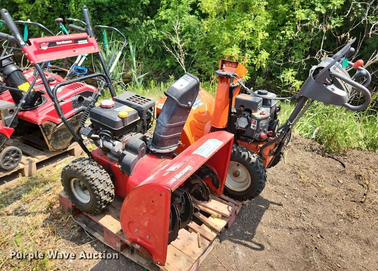 image for item DS8955 (2) two stage snow blowers