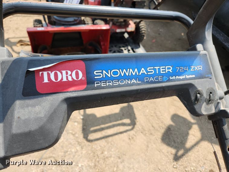 image for item DS8964 (2) Toro Snowmaster 724 ZXR  snow blowers