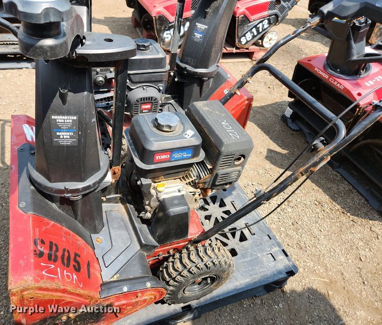 image for item DS8966 (2) Toro Snowmaster 724 ZXR snow blowers