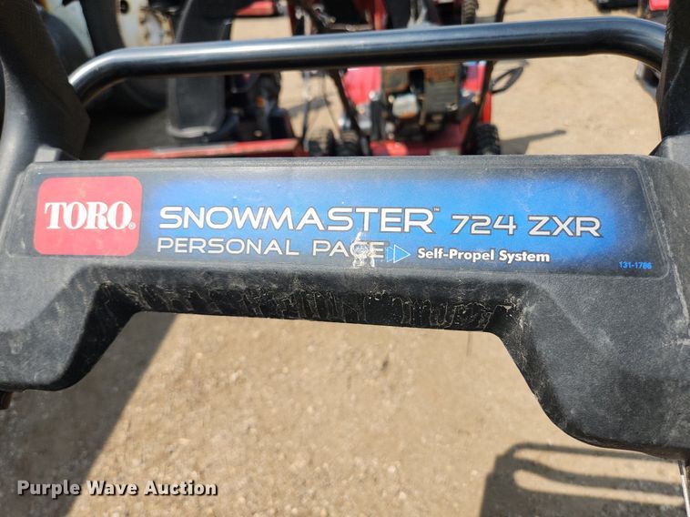 image for item DS8966 (2) Toro Snowmaster 724 ZXR snow blowers