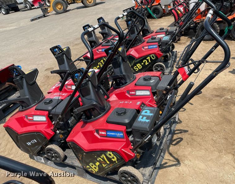 image for item DS8980 (4) Toro Power Clear snow blowers